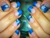blue with snowflakes